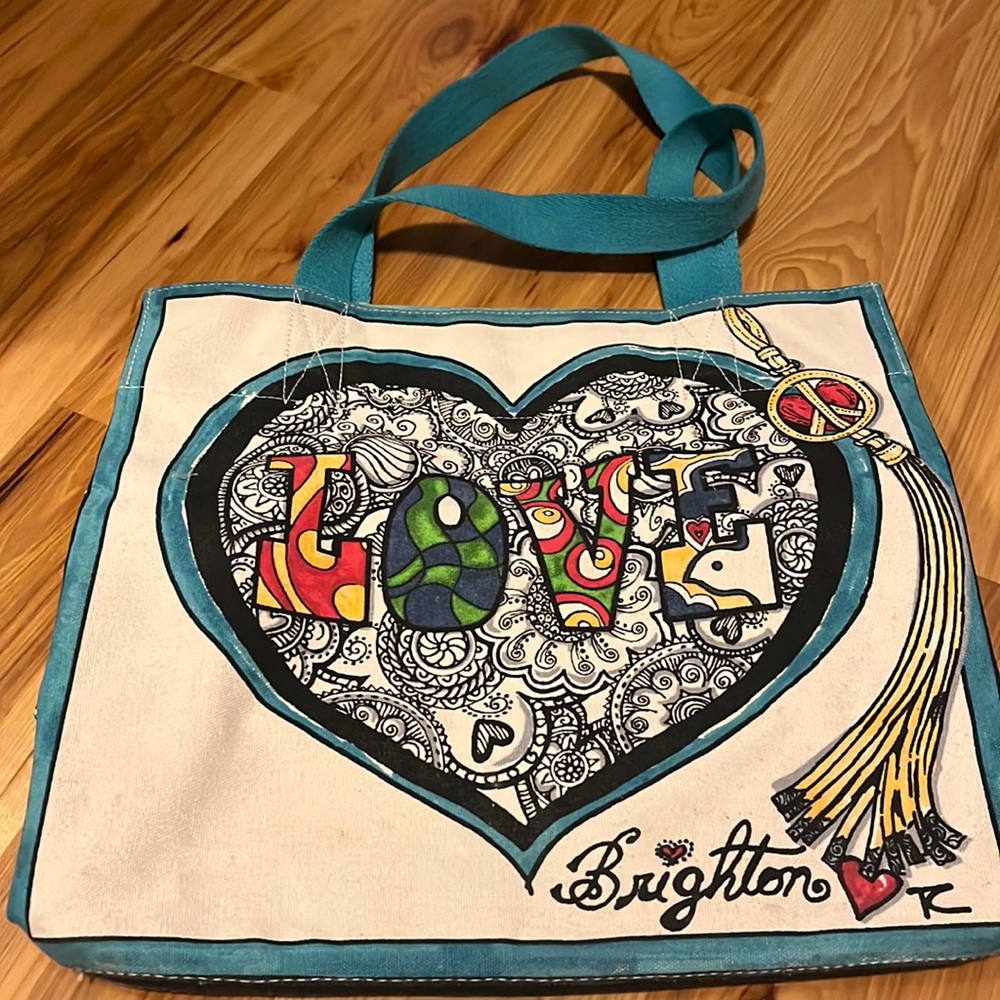 Brighton LOVE canvas tote